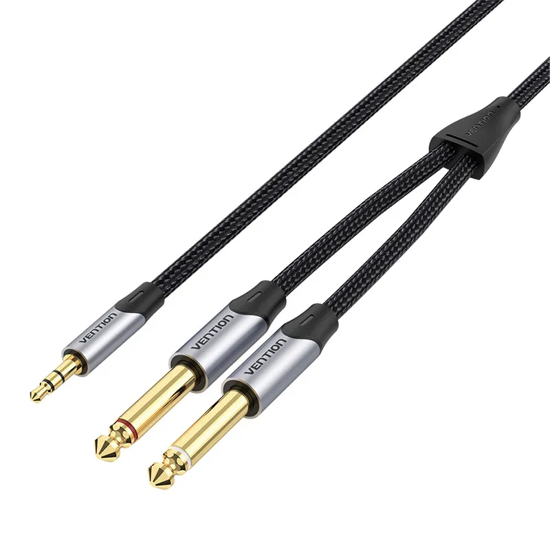 Audio kaabel mini jack 3,5 mm kuni 2x jack 6,35 mm meessoost Vention BARHK 8m universaalne