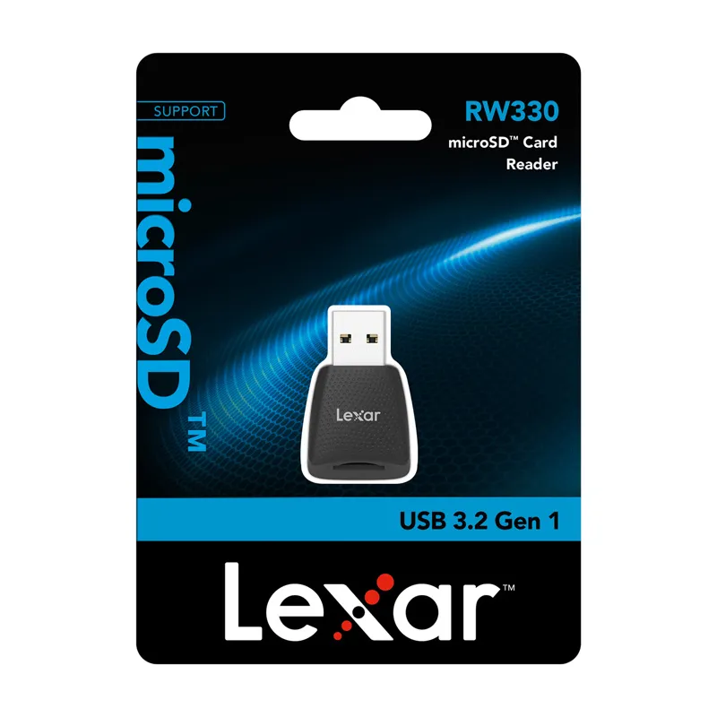 Lexar RW330U USB 3.2 micro SD, UHS-I mälukaartide lugeja universaalne
