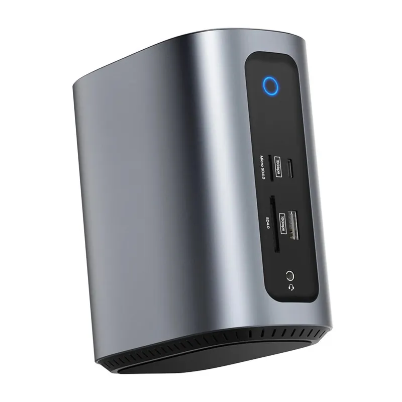Blitzwolf BW-TH15 17-in-1 dokkimisjaam – 2x HDMI + DP + 4x C + 3x USB 3.0 + USB 3.1 + C 3.2 + C PD + RJ45 + micro SD + SD + 3,5 mm helikaabel universaal
