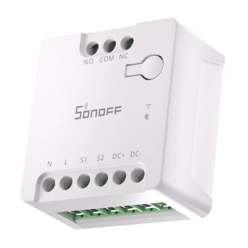 SONOFF MINI-D Nutikas WiFi Matter Lüliti (AC/DC 12-48V, kuivkontakt) universaalne