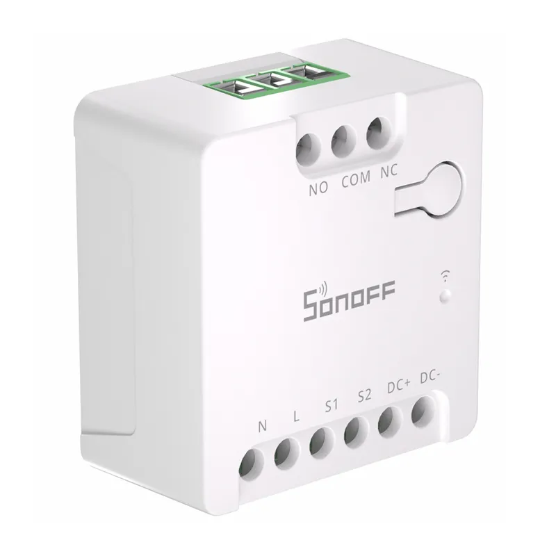 SONOFF MINI-D Nutikas WiFi Matter Lüliti (AC/DC 12-48V, kuivkontakt) universaalne