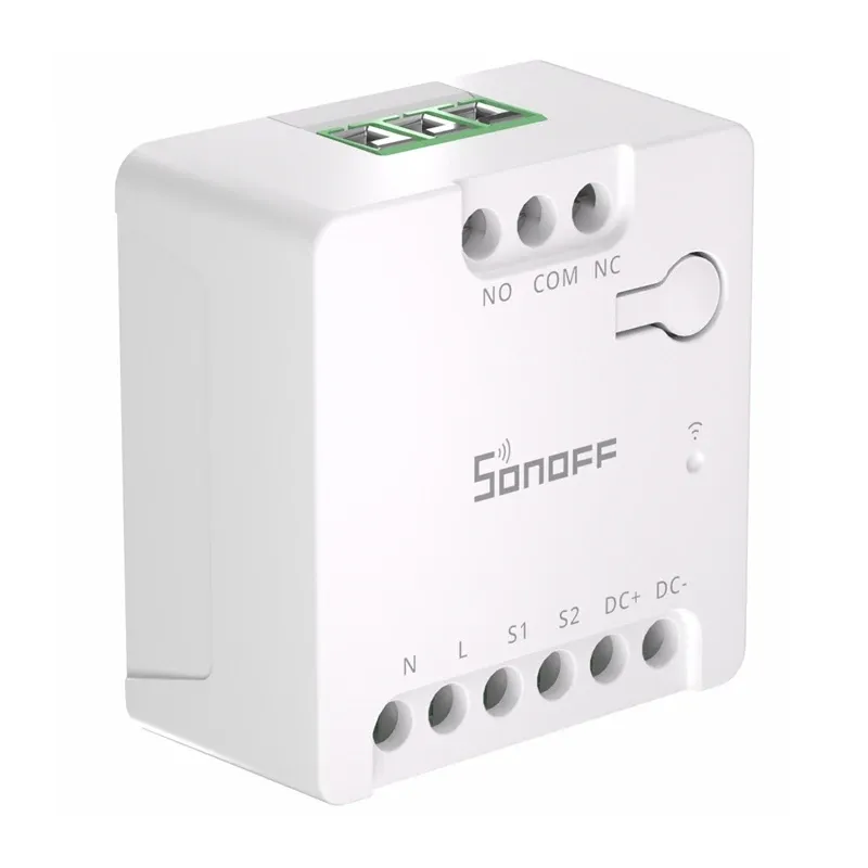 SONOFF MINI-D Nutikas WiFi Matter Lüliti (AC/DC 12-48V, kuivkontakt) universaalne