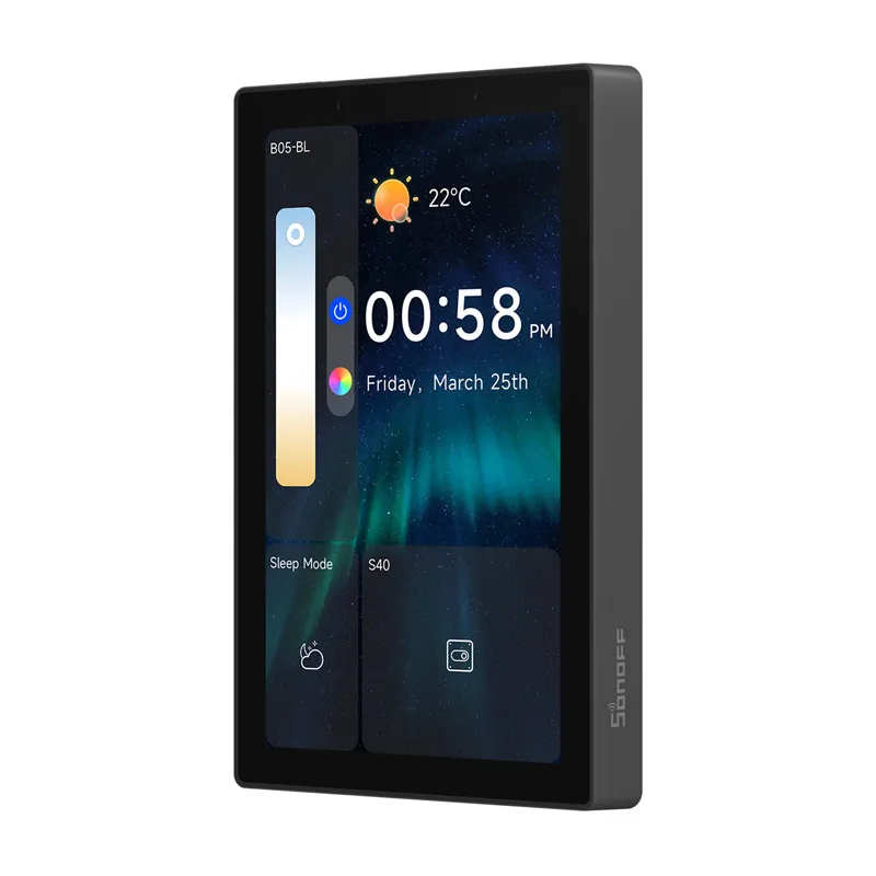 SONOFF NSPanel Pro 120 Nutikas Kontrollpaneel Matter WiFi/Bluetooth/ZigBee (must) universaal