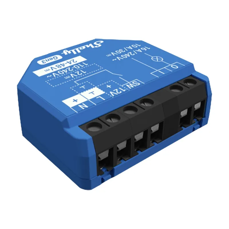 Shelly 1 Gen3 Komplekt 4 juhtimisseadet WiFi/Bluetooth universaalne