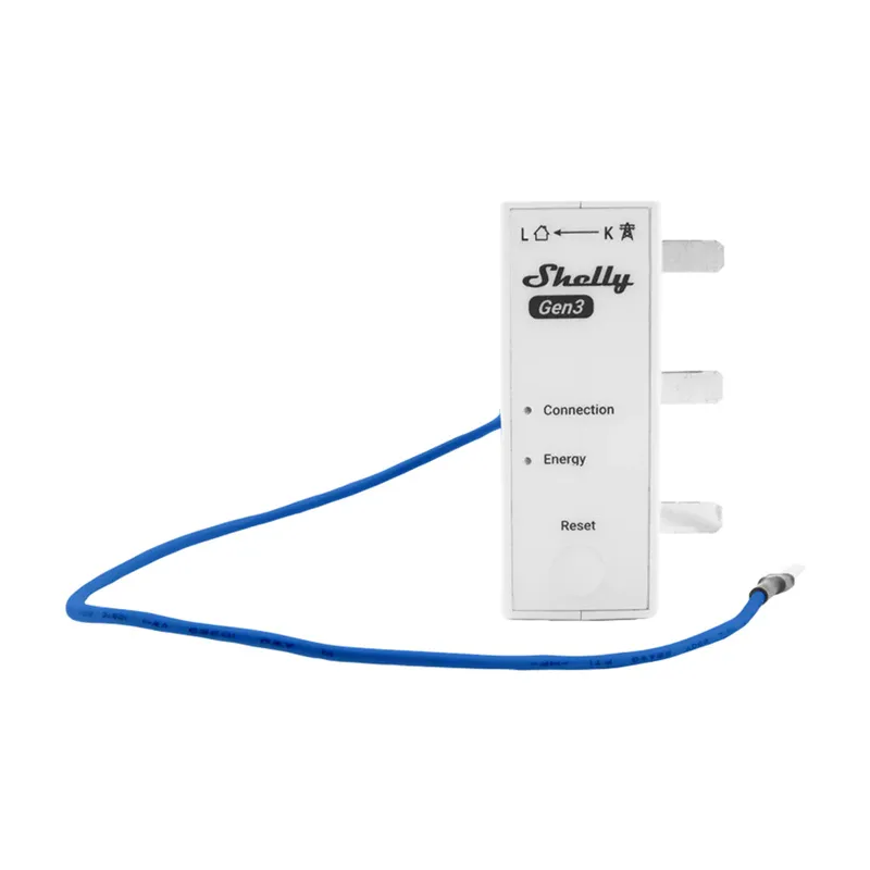 Shelly 3EM-63T Gen3 1/3-kanaliline WiFi energiamõõtur (lame terminal) universaalne