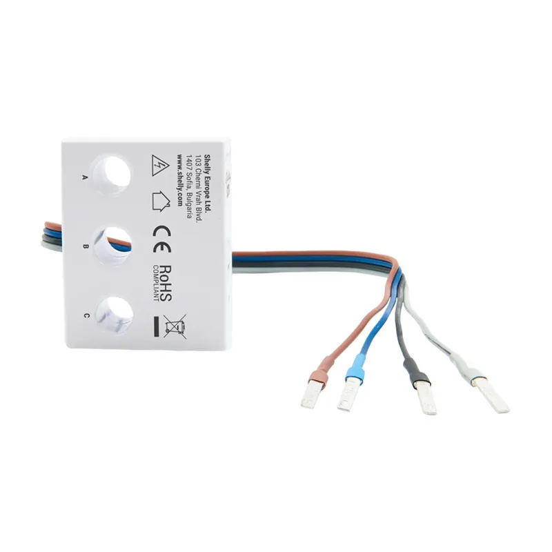 Shelly 3EM-63W Gen3 1/3-kanaliline WiFi energiamõõtur (kaabliga mudel) universaalne