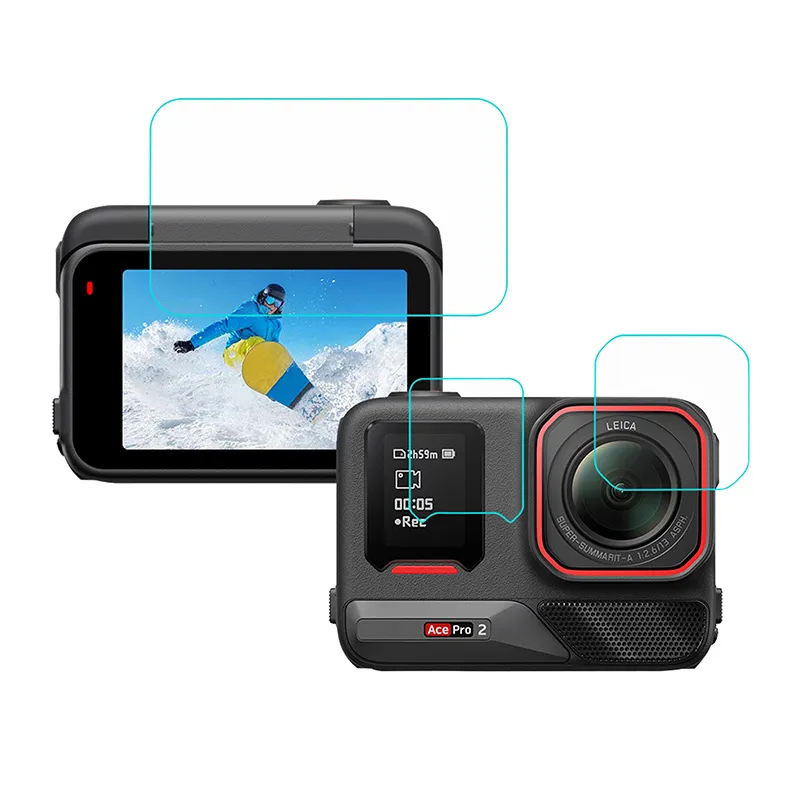 Puluz 3-in-1 kaitsekile Insta 360 Ace Pro 2 universaalne