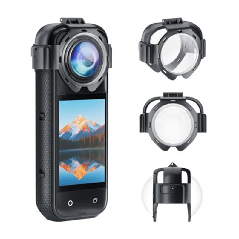 Puluz objektiivikatted Insta360 X5 kaamerale (klõpsuga) universaalne