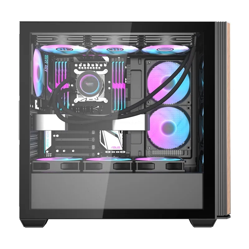 Darkflash DS900WS arvutikarp (must) + 4 ventilaatorit universaalsed