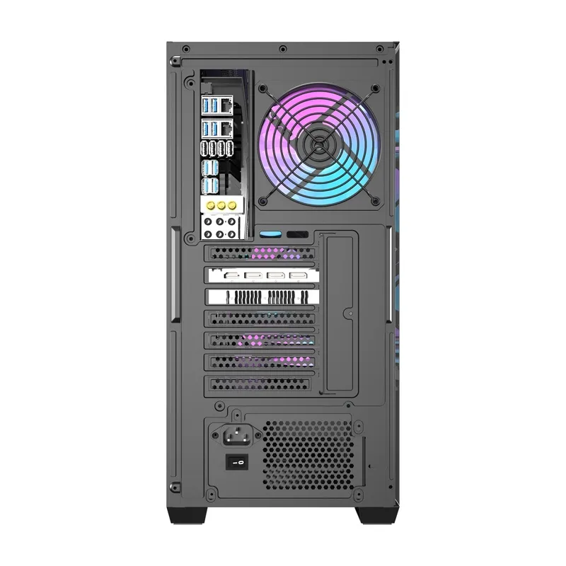 Darkflash DS900WS arvutikarp (must) + 4 ventilaatorit universaalsed