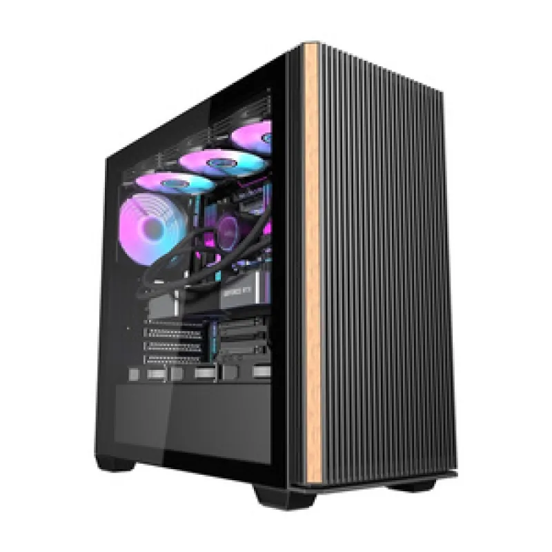 Darkflash DS900WS arvutikarp (must) + 4 ventilaatorit universaalsed