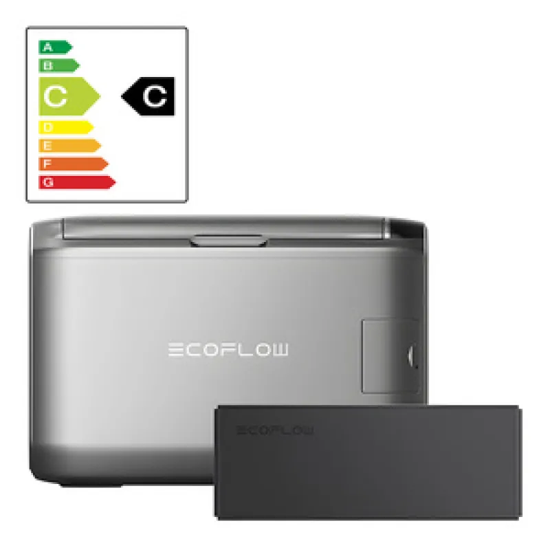 EcoFlow Glacier 55L Ühistransportimisega Külmik + 298Wh Aku Komplekt, universaalne