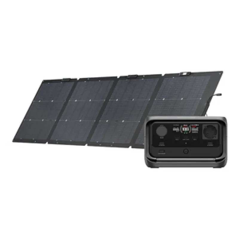 Set: EcoFlow River 3 Plus akupatareiaam ja 220W päikesepaneel. universaalne