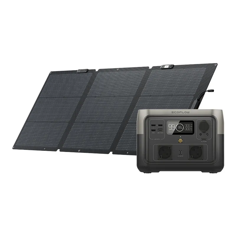 Set: EcoFlow River 2 Max toitejaam + 160W päikesepaneel. universaalne