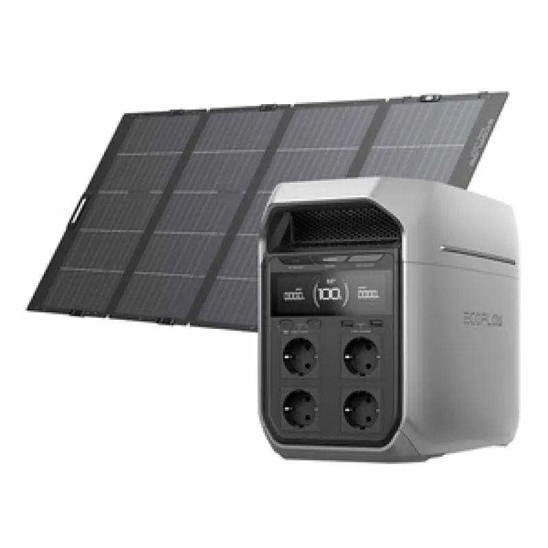 Set: EcoFlow Delta 3 Plus akupank + 400W päikesepaneel. universaalne