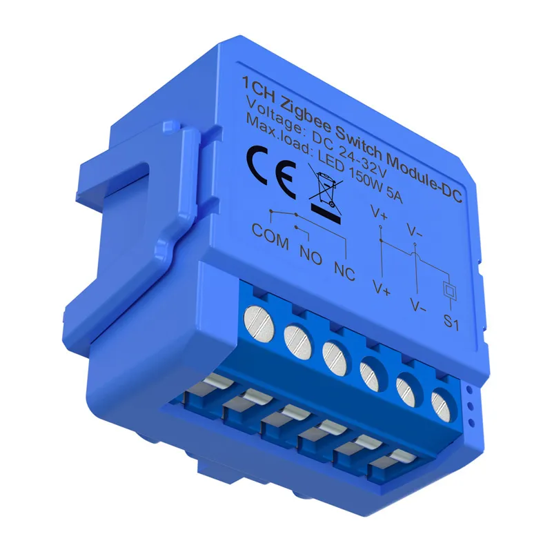 Avatto ZWSM16-DC32V-1 1-kanaliline ZigBee lülitiplokk ilma potentsiaalivaba kontaktiga, universaalne