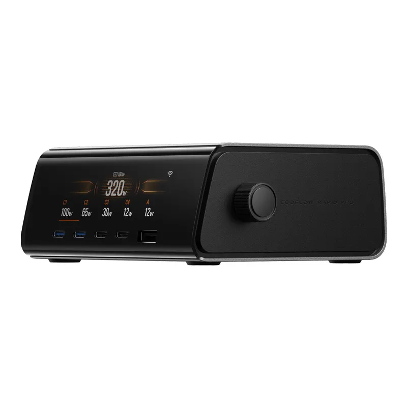 EcoFlow RAPID Pro 320W dokkimisjaam, 4xUSB-C, 1xUSB-A, GaN universaal