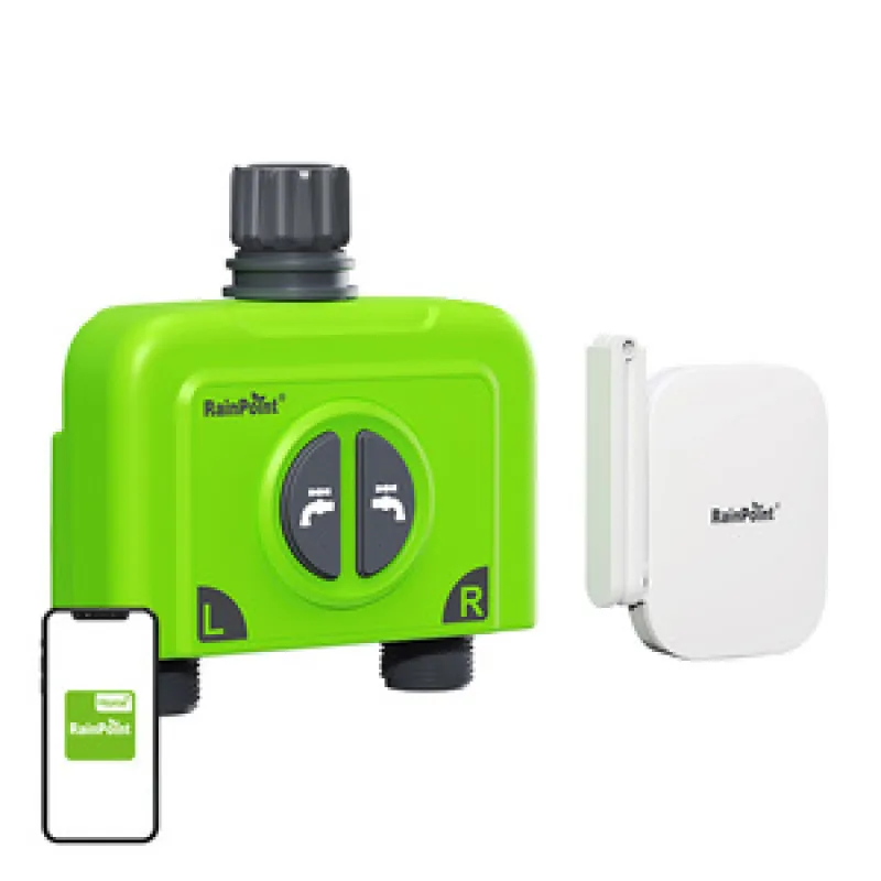 RainPoint WiFi 2-zoniline niisutusjuhtimispult koos universaalse väravaga