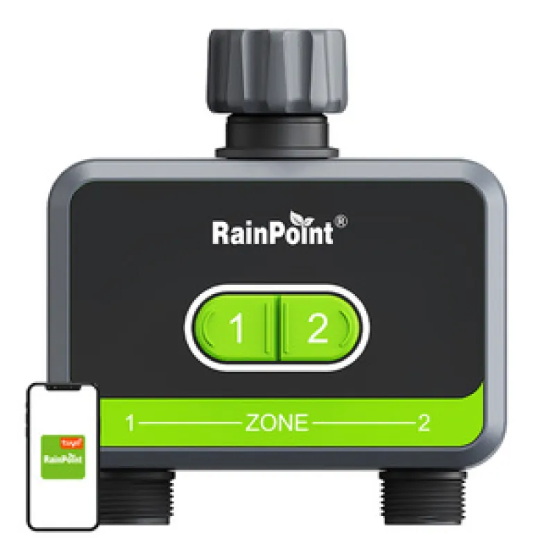 RainPoint 2-zoniline niisutusjuhtimispult koos universaalse rakendusega