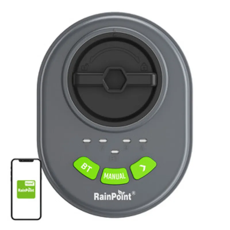 RainPoint 4-tsooniline sprinklerjuhtimispult rakendusega, Bluetooth universaalne