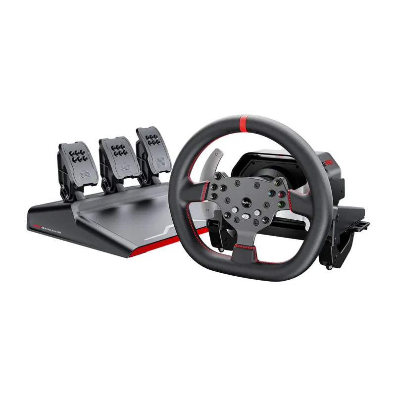 PXN-V10 Pro mängukomplekt - rool + gaasid + kinnitusklambrid (PC / PS4 / Xbox One / Xbox Series X|S) universaalne