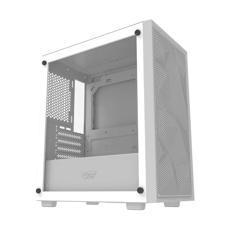 Darkflash M305 Mesh arvutikarp ilma ventilaatoriteta (Valge) universaalne