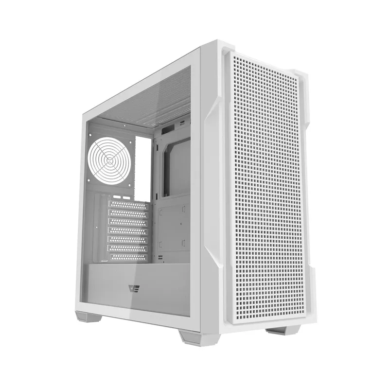 Darkflash DS900 Mesh arvutikarp ilma ventilaatoriteta (Valge) universaalne