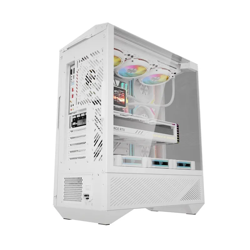 Darkflash DY460 arvutikast (Valge) + 4 ARGB ventilaatorit universaalne