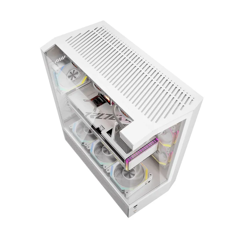 Darkflash DY460 arvutikast (Valge) + 4 ARGB ventilaatorit universaalne