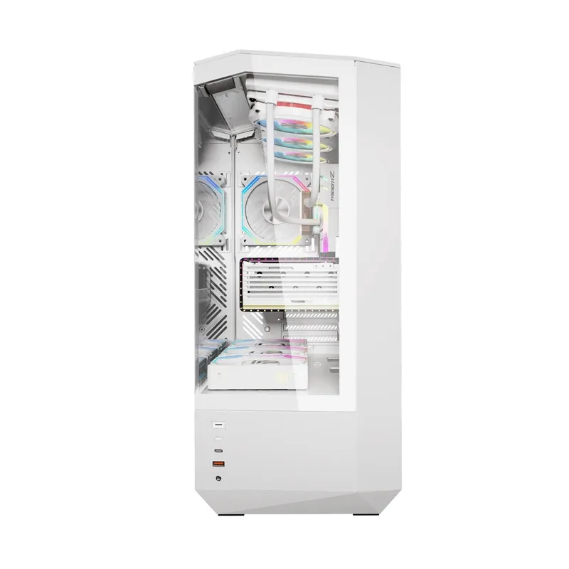 Darkflash DY460 arvutikast (Valge) + 4 ARGB ventilaatorit universaalne