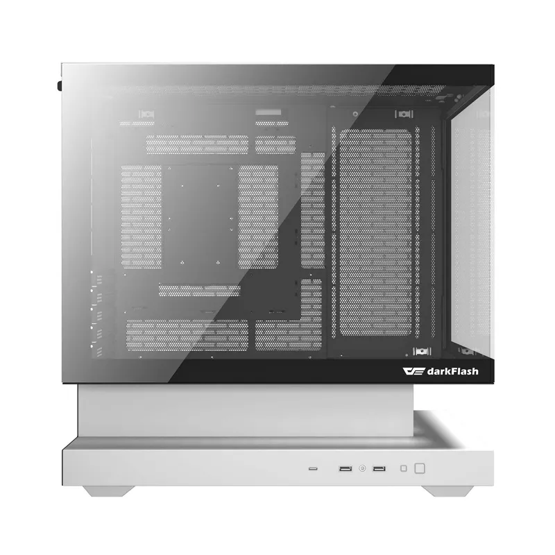 Darkflash F1 arvutikast (Valge) + 6 ARGB ventilaatorit universaalne