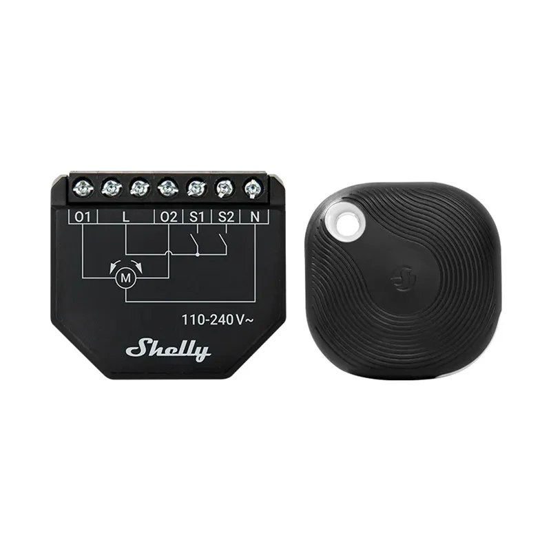 WiFi Shelly Shutter + BLU Button Tough 1 ruloo/riide juhtmevaba universaalne kontrollüra