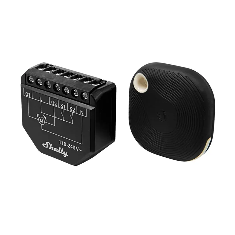 WiFi Shelly Shutter + BLU Button Tough 1 ruloo/riide juhtmevaba universaalne kontrollüra