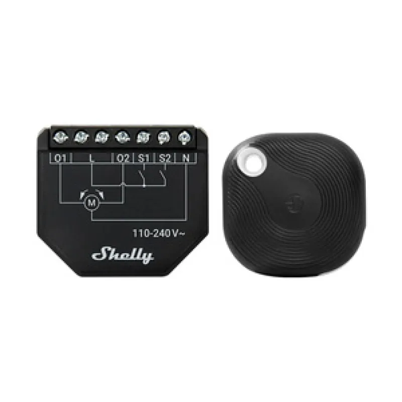 WiFi Shelly Shutter + BLU Button Tough 1 ruloo/riide juhtmevaba universaalne kontrollüra