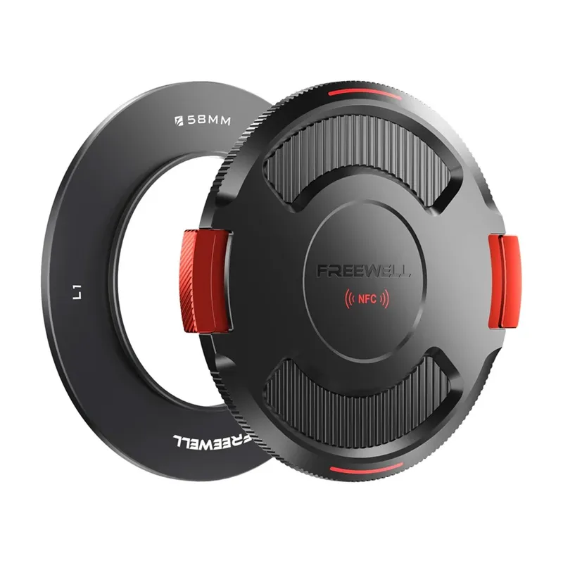 Freewell 58 mm alusring ja kaas, sobib universaalsele Real Locking VND-le