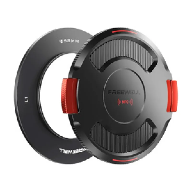 Freewell 58 mm alusring ja kaas, sobib universaalsele Real Locking VND-le
