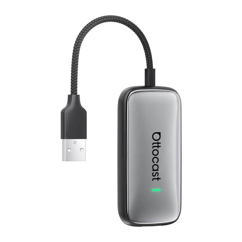 Ottocast Play2Video Plus Autogaasi Carplay/Android Auto juhtmevaba adapter universaalne