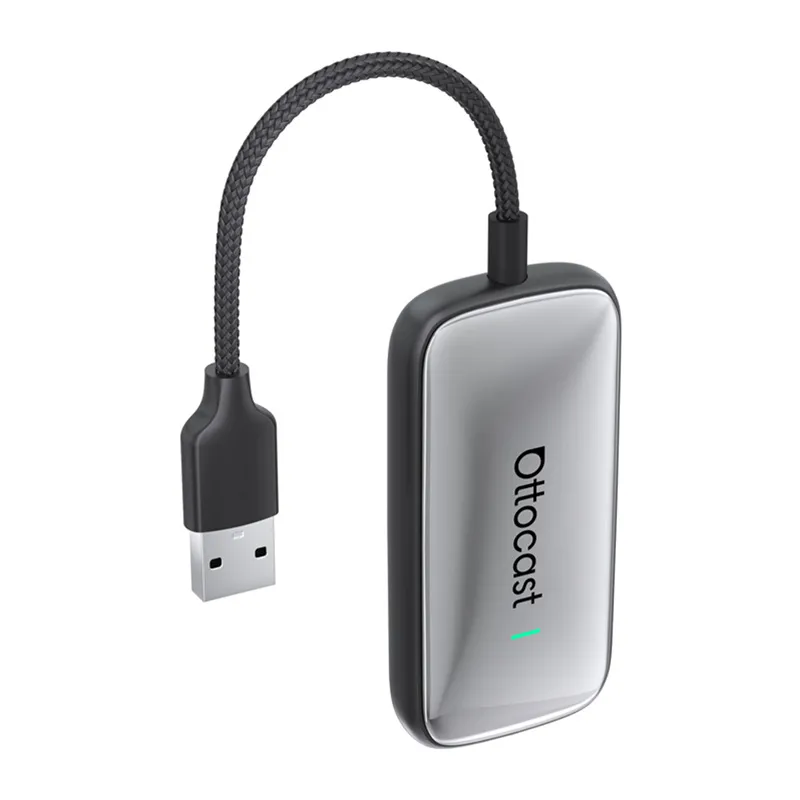 Ottocast Play2Video Plus Autogaasi Carplay/Android Auto juhtmevaba adapter universaalne