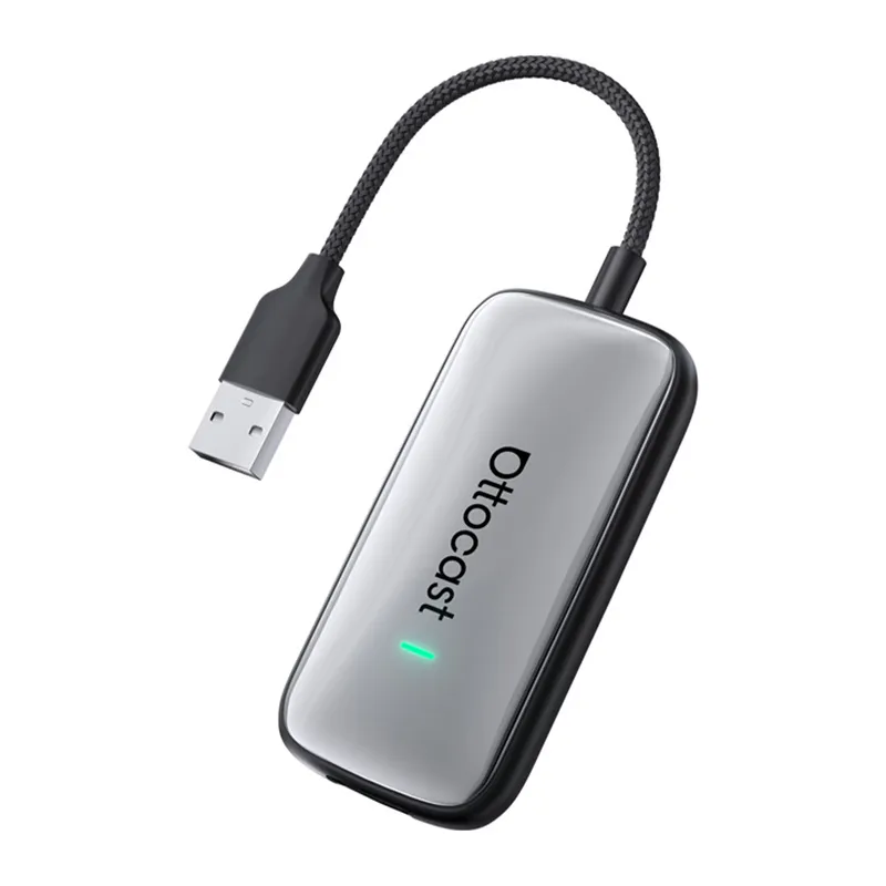 Ottocast Play2Video Plus Autogaasi Carplay/Android Auto juhtmevaba adapter universaalne