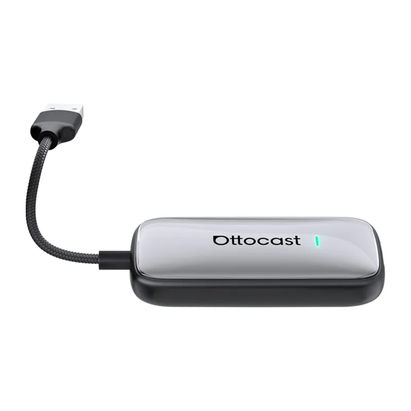 Ottocast Play2Video Plus Autogaasi Carplay/Android Auto juhtmevaba adapter universaalne