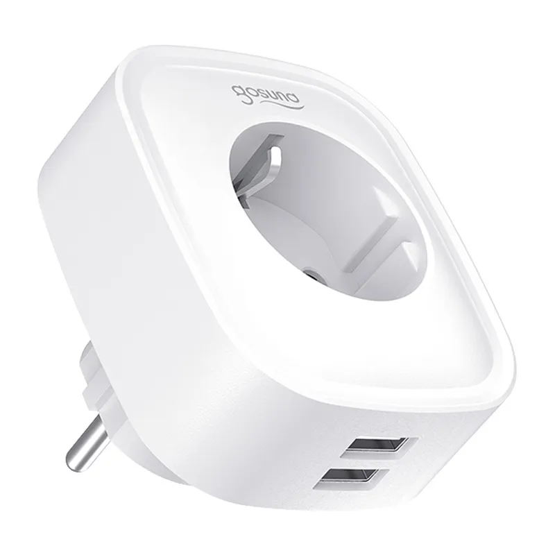 Gosund SP112-M Nutikas WiFi-pistik koos 2 USB-ühendusega (Xiaomi) universaalne