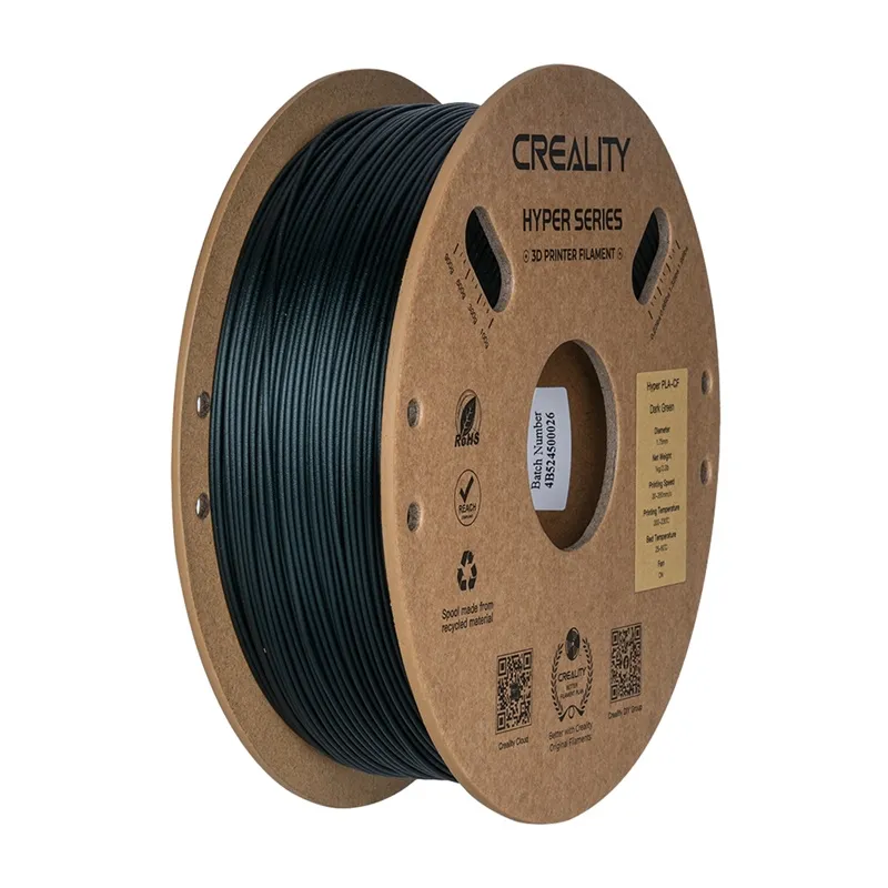 Hyper PLA-CF Creality filament (tume roheline) universaalne
