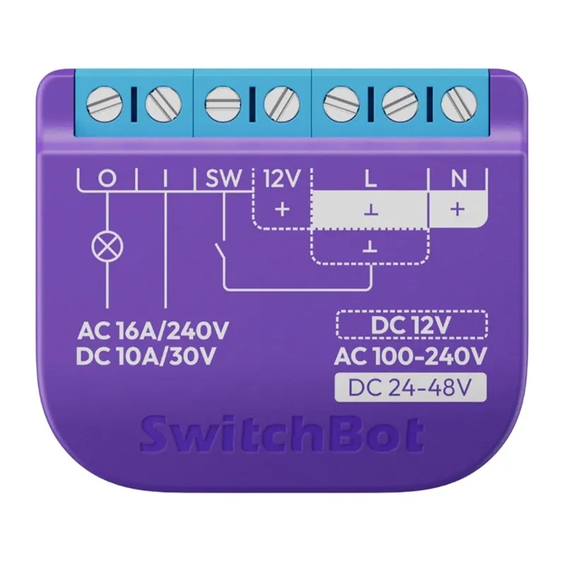 Intelligentne SwitchBot Relay lüliti 1, kontaktideta universaalne