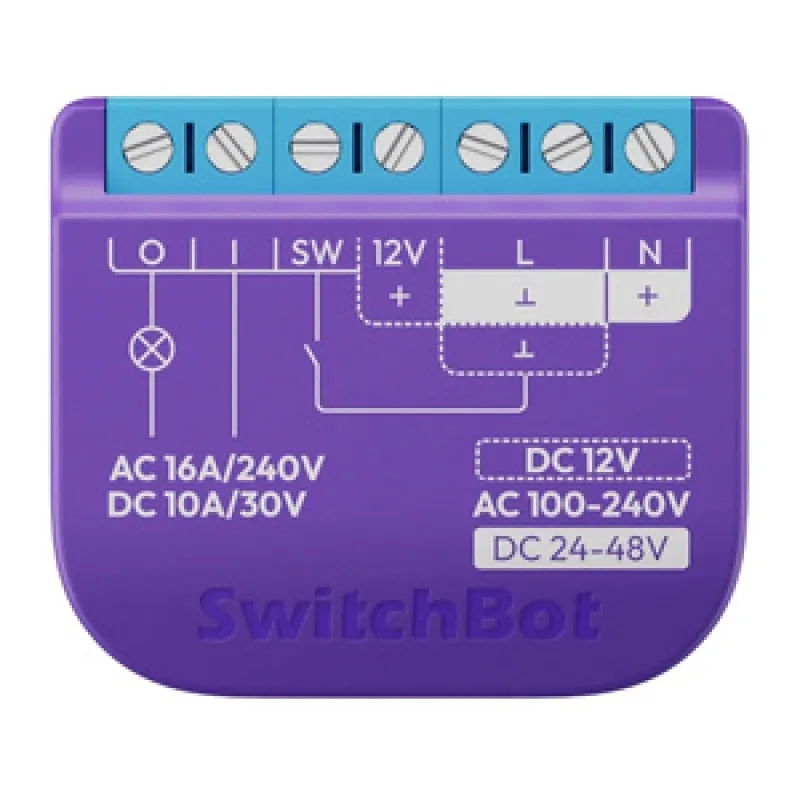 Intelligentne SwitchBot Relay lüliti 1, kontaktideta universaalne
