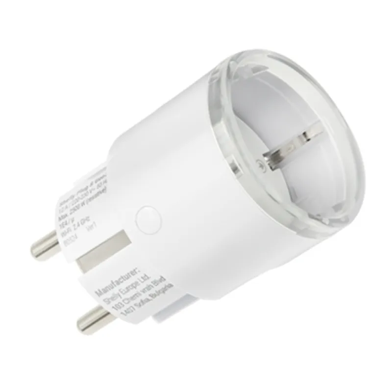 5-osaline Shelly Plug S MTR Gen3 12A nutikas pistikupesa komplekt (valge) universaalne
