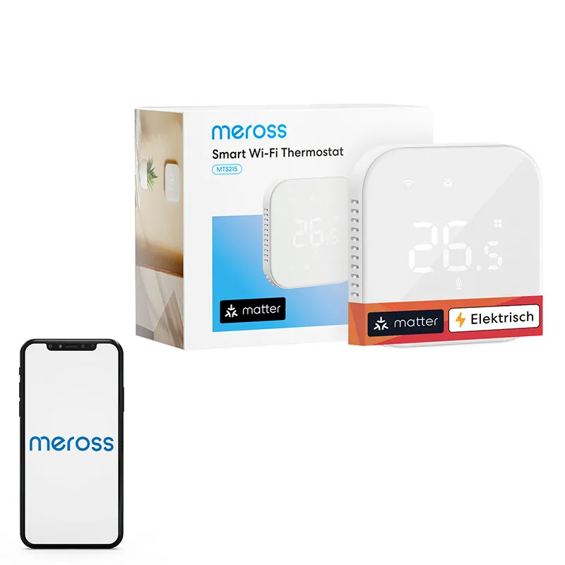 Intelligentne WiFi termostaat Meross MTS215MA(EU) (Matter) universaal