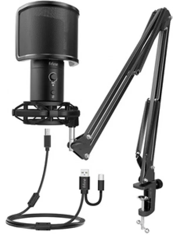 Fifine T683 kondensaatormikrofon (must) universaalne