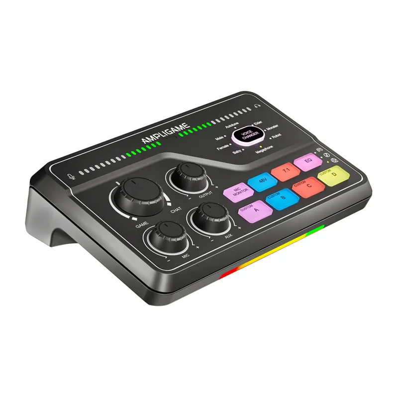 Fifine SC8 RGB mängumikser (must) universaalne