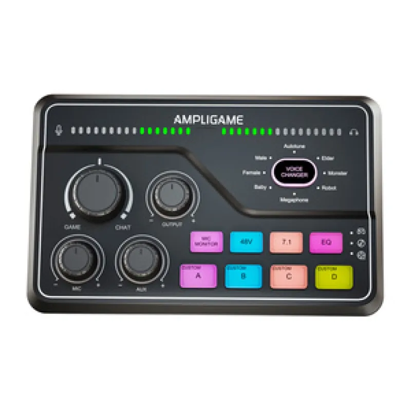 Fifine SC8 RGB mängumikser (must) universaalne