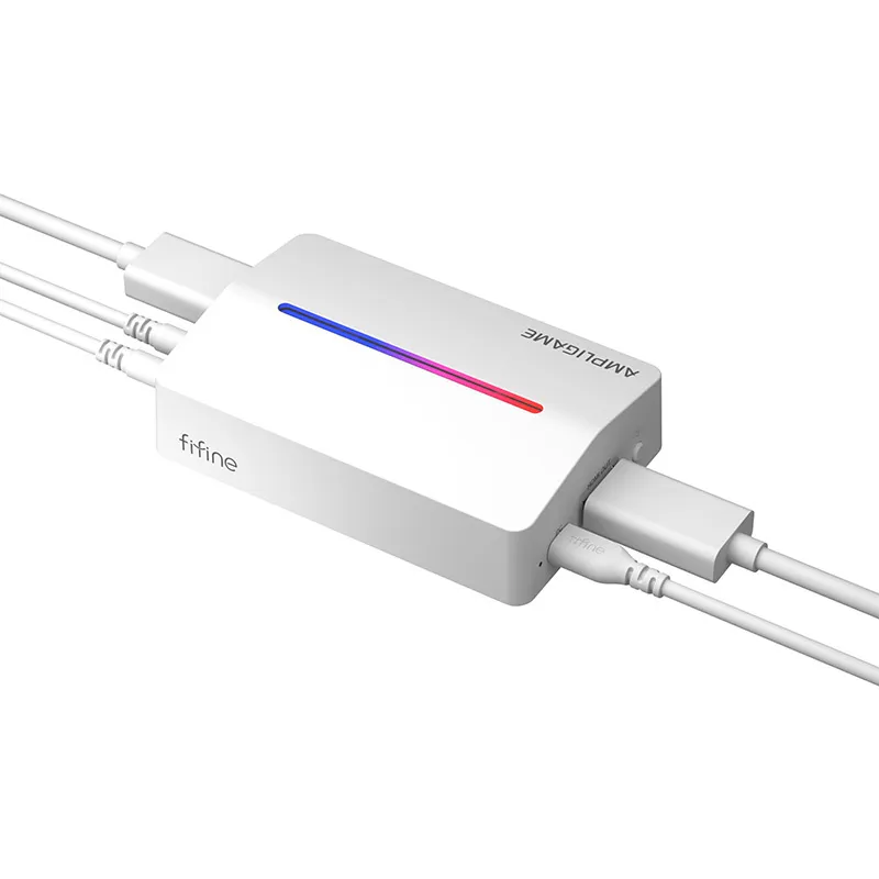 Fifine V3W, HDMI to USB-A salvestuskaart (valge) universaal